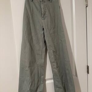 Zara Marine High Rise Straight Leg Pant